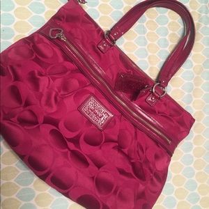Bright Pink Coach Purse